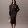 Robe midi en lurex Robe midi en lurex