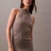 Robe midi en lurex Robe midi en lurex
