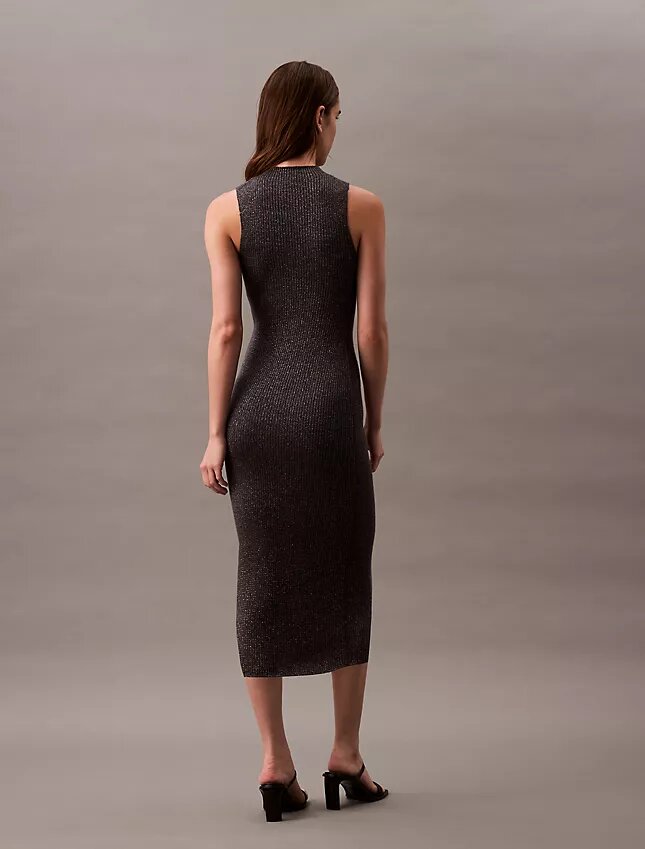 Robe midi en lurex Robe midi en lurex
