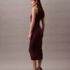 Robe midi en lurex