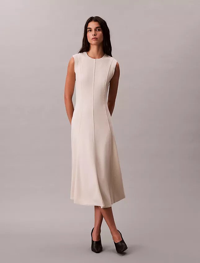 Robe midi en maille douce Robe midi en maille douce