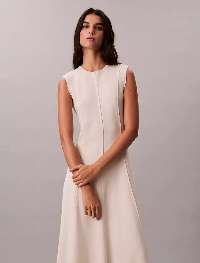 Robe midi en maille douce Robe midi en maille douce