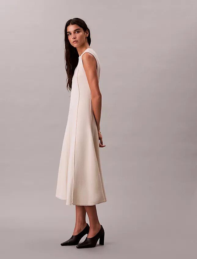 Robe midi en maille douce Robe midi en maille douce