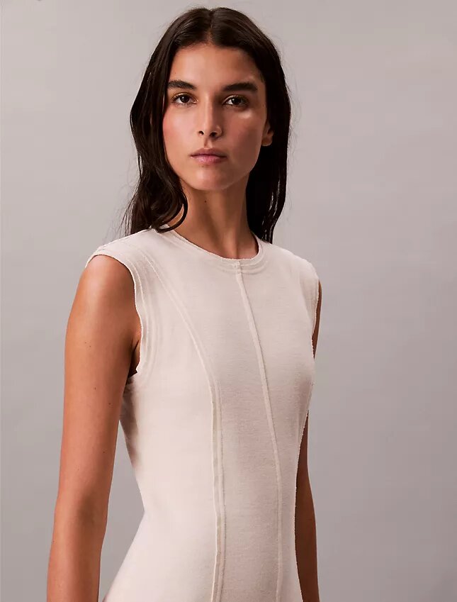 Robe midi en maille douce Robe midi en maille douce