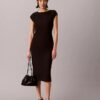 Robe midi en ponte Robe midi en ponte
