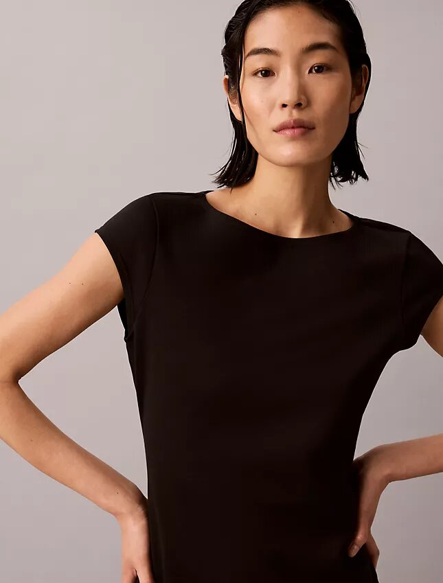 Robe midi en ponte Robe midi en ponte