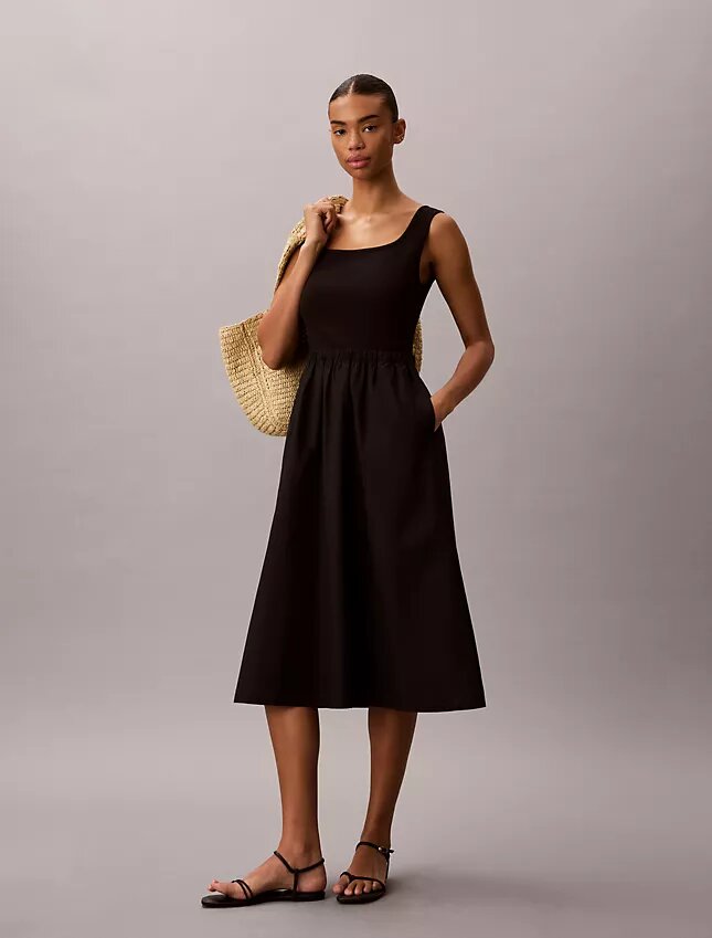 Robe midi froncée Robe midi froncée