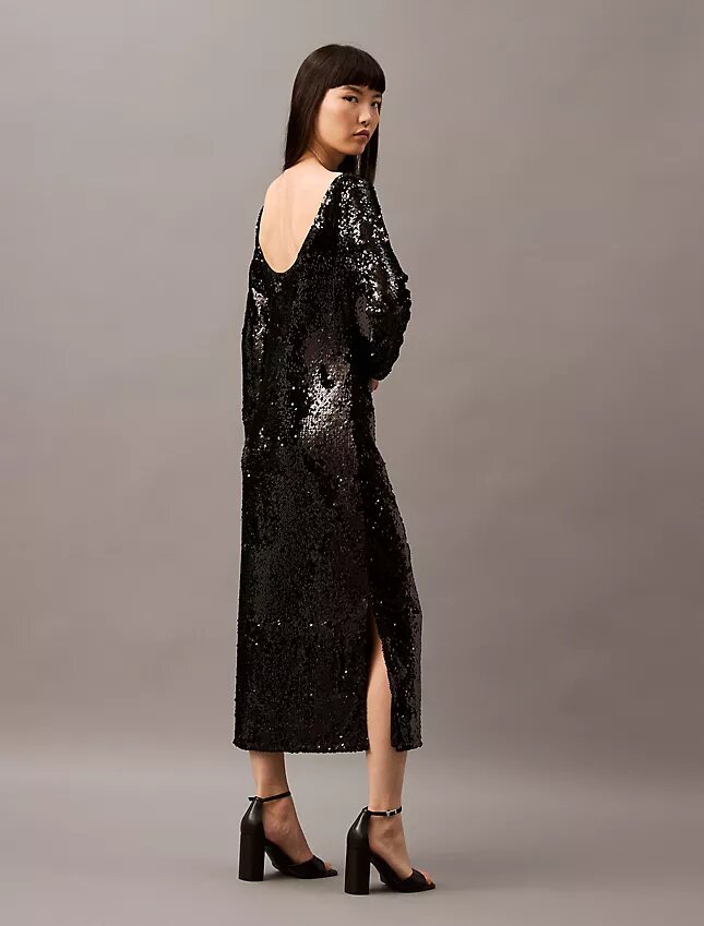 Robe midi à paillettes Robe midi à paillettes