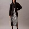 Robe midi à paillettes