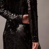 Robe midi à paillettes Robe midi à paillettes