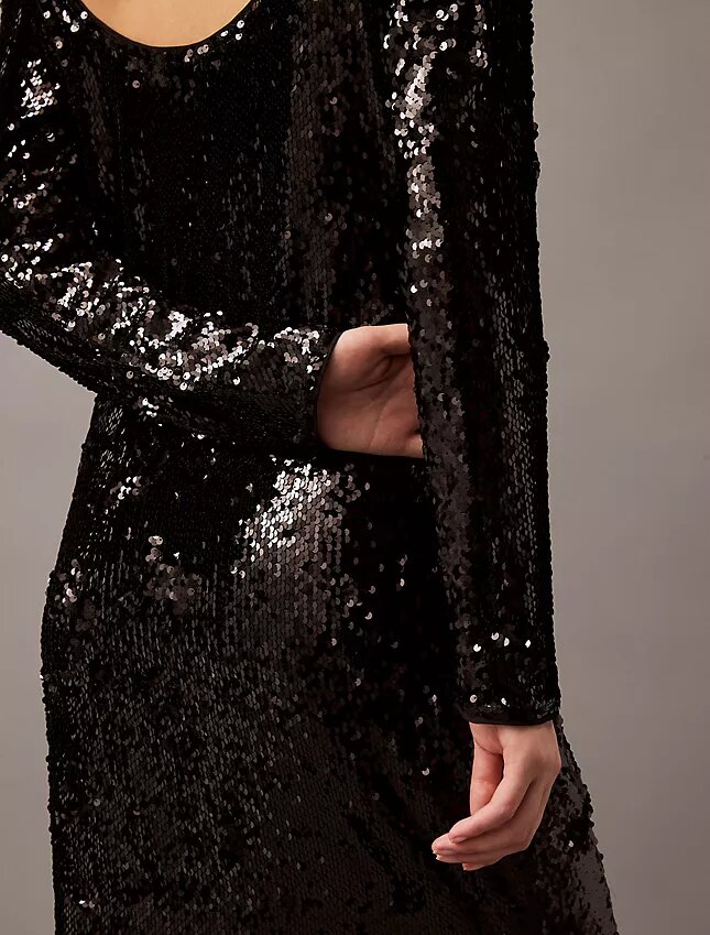Robe midi à paillettes Robe midi à paillettes