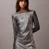 Robe midi à paillettes