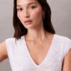 Robe midi sans manches en maille Robe midi sans manches en maille