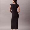 Robe midi sans manches en maille Robe midi sans manches en maille