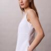 Robe midi sans manches en popeline de coton Robe midi sans manches en popeline de coton