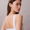 Robe midi sans manches en popeline de coton Robe midi sans manches en popeline de coton