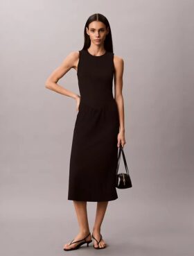 Robe midi évasée