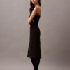 Robe sans bretelles en laine mélangée brossée Robe sans bretelles en laine mélangée brossée