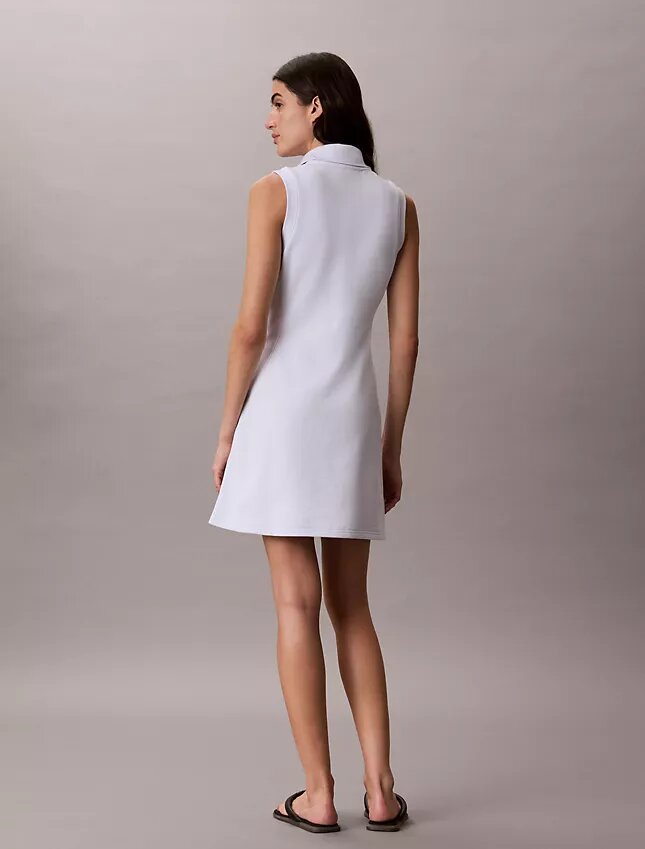 Robe sans manches en molleton à fermeture éclair 1/4 Robe sans manches en molleton à fermeture éclair 1/4