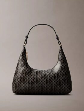 Sac à bandoulière avec logo emblématique sur toute la surface