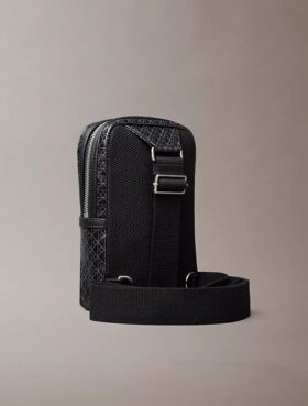 Sac bandoulière avec logo emblématique sur toute la surface Sac bandoulière avec logo emblématique sur toute la surface