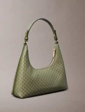 Sac à bandoulière avec logo emblématique sur toute la surface
