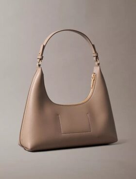 Sac à bandoulière avec logo en feuille métallique