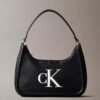 Sac à bandoulière avec monogramme en relief