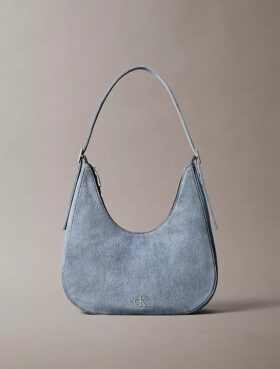 Sac à bandoulière en Denim Logo Crescent