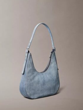 Sac à bandoulière en Denim Logo Crescent