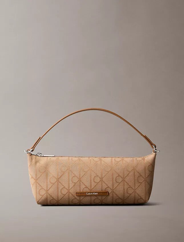 Sac à bandoulière en toile avec logo emblématique sur toute la surface Sac à bandoulière en toile avec logo emblématique sur toute la surface