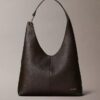 Sac à bandoulière moyen en cuir souple Sac à bandoulière moyen en cuir souple