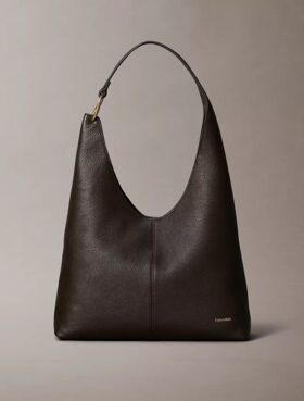 Sac à bandoulière moyen en cuir souple