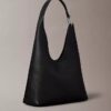 Sac à bandoulière moyen en cuir souple Sac à bandoulière moyen en cuir souple