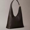 Sac à bandoulière moyen en cuir souple Sac à bandoulière moyen en cuir souple