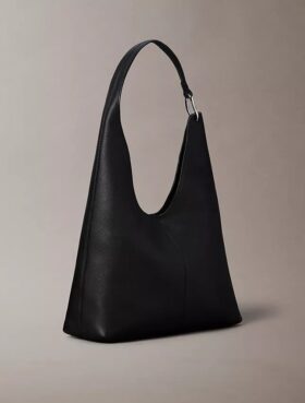 Sac à bandoulière moyen en cuir souple