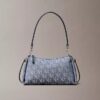 Sac à bandoulière à plis avec logo Monogram