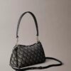 Sac à bandoulière à plis avec logo Monogram
