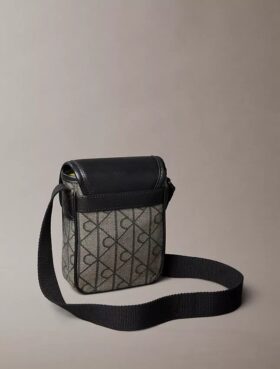 Sac de reporter en jacquard à emblème