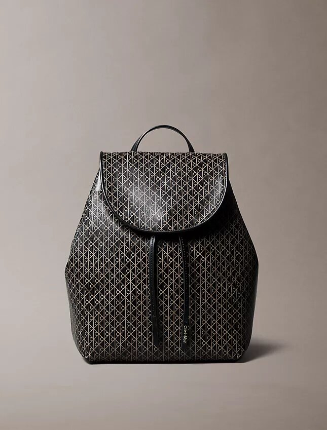 Sac à dos avec logo emblématique sur toute la surface Sac à dos avec logo emblématique sur toute la surface