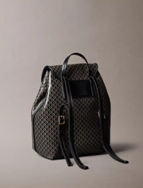Sac à dos avec logo emblématique sur toute la surface
