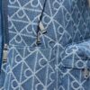 Sac à dos en Denim avec logo emblématique sur toute la surface