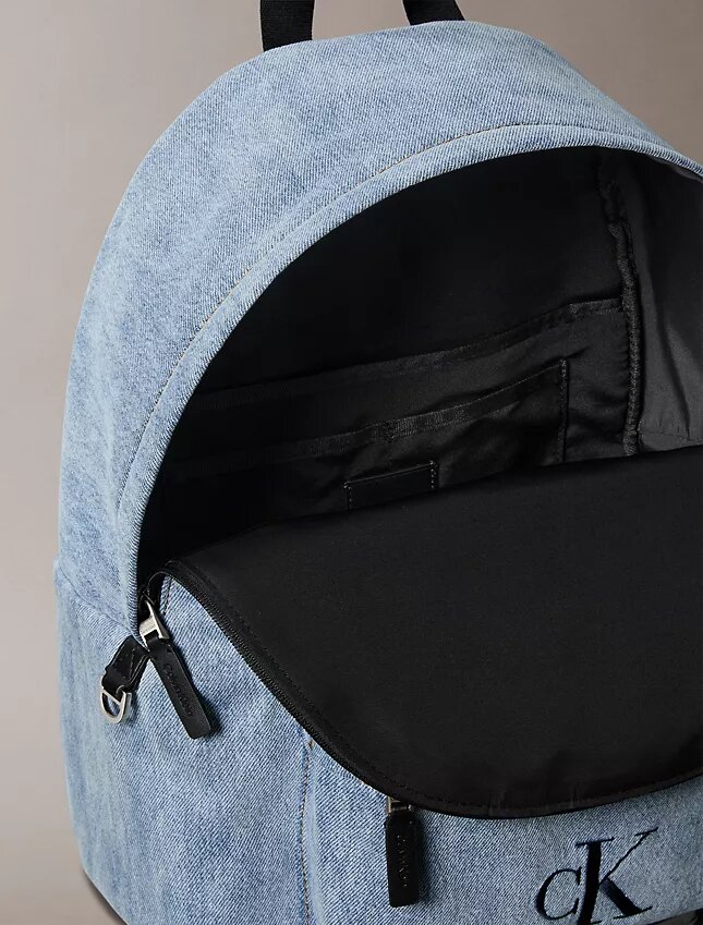 Sac à dos en Denim avec logo Monogram Sac à dos en Denim avec logo Monogram