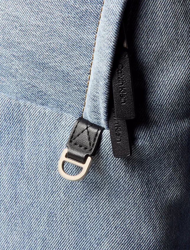 Sac à dos en Denim avec logo Monogram Sac à dos en Denim avec logo Monogram