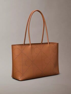 Sac fourre-tout avec logo emblématique perforé Sac fourre-tout avec logo emblématique perforé