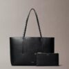 Sac fourre-tout avec logo en feuille métallique Sac fourre-tout avec logo en feuille métallique