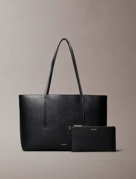 Sac fourre-tout avec logo en feuille métallique
