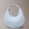 Sac hobo en Denim avec logo emblématique sur toute la surface Sac hobo en Denim avec logo emblématique sur toute la surface