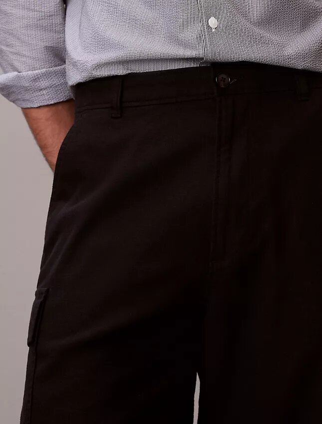 Short cargo en mélange de lin Short cargo en mélange de lin