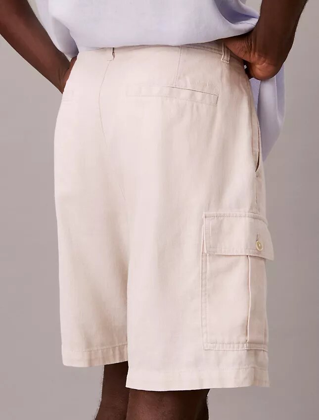 Short cargo en mélange de lin Short cargo en mélange de lin